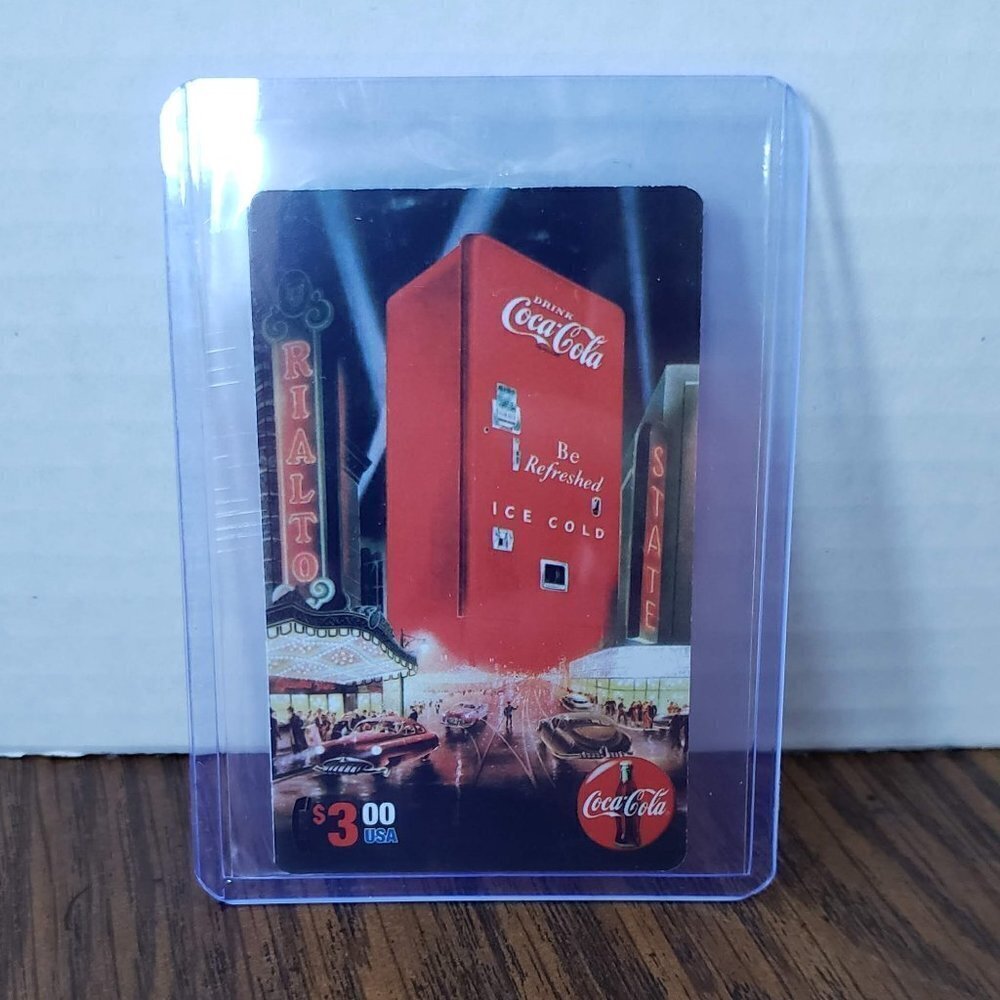 Coca-Cola Coke Series 4 Sprint PhoneCard $3 Card Vending Machine